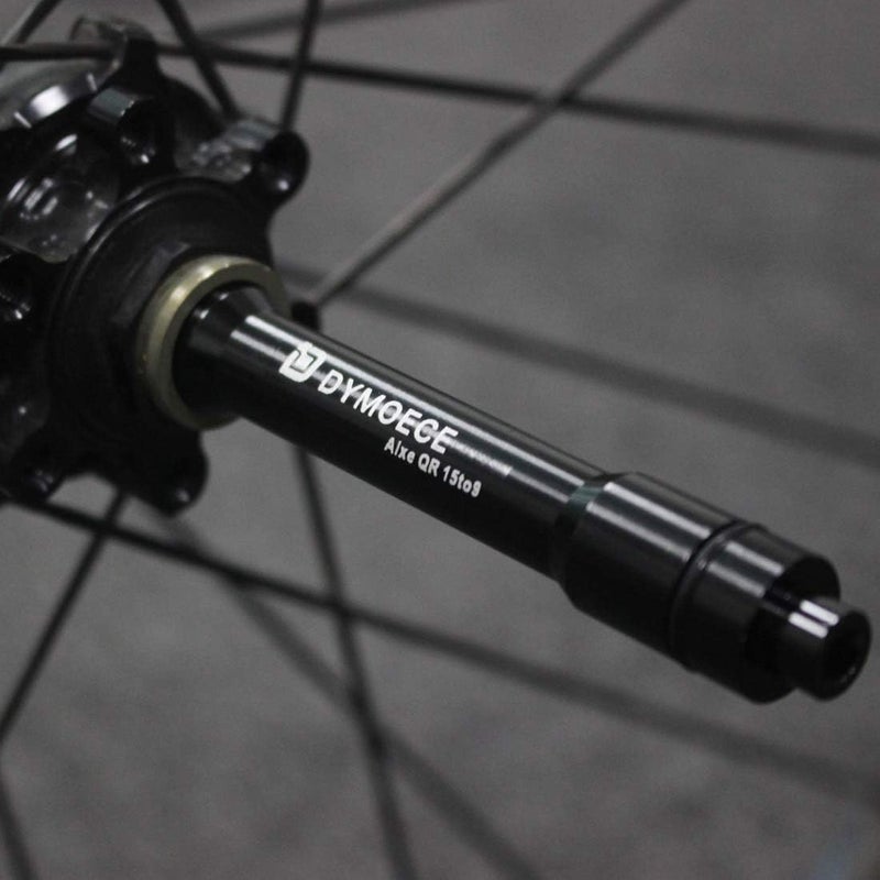 Dymoece Bicycle Wheel Fork Axle 15mm Front Thru Axle to 9mm Quick Release Skewer Adapter Conversion - Image 3
